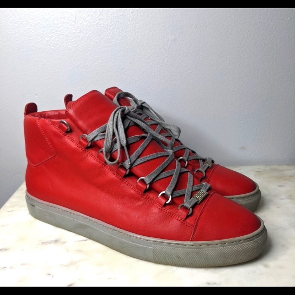 Balenciaga Red Arena Sneakers